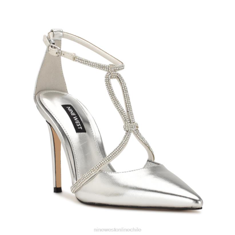 Nine West zapatos de tacón con punta puntiaguda fabel 2Z2T1876 plata Nine West cartera negra