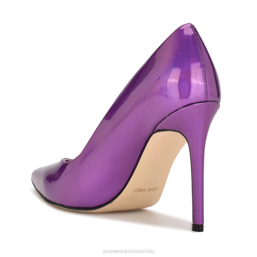 Nine West zapatos de tacón con punta puntiaguda flava 2Z2T1700 espejo morado metalizado Nine West chile carteras