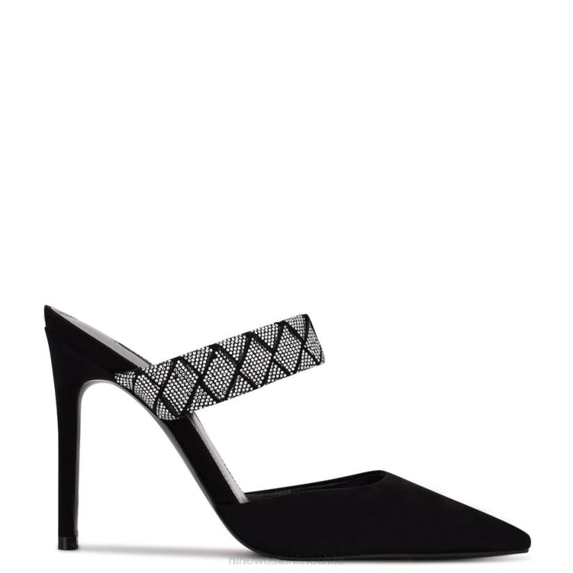 Nine West zapatos de tacón con punta puntiaguda fresah 2Z2T1417 ante negro Nine West zapatillas chile