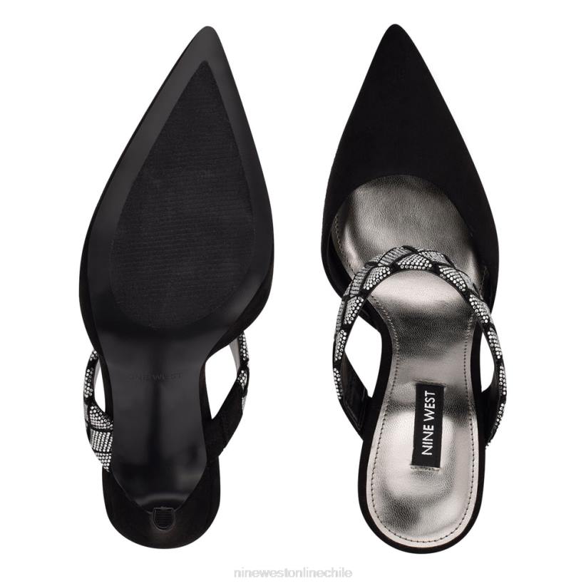 Nine West zapatos de tacón con punta puntiaguda fresah 2Z2T1891 ante negro Nine West zapatillas chile