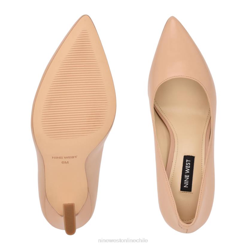 Nine West zapatos de tacón con punta puntiaguda trendz 2Z2T1481 cuero rubor cálido Nine West shoes