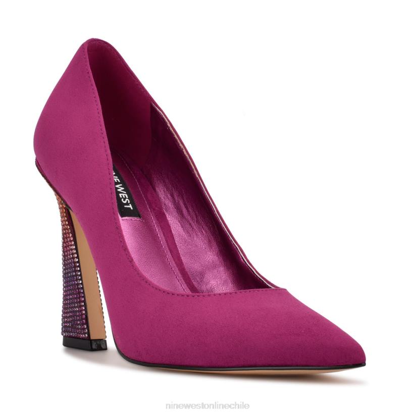 Nine West zapatos de tacón con punta puntiaguda trendz 2Z2T1533 gamuza rosa/pedrería Nine West chile outlet