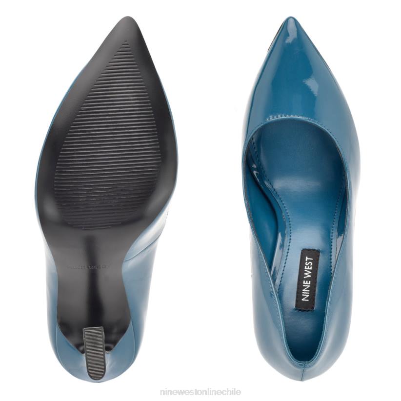 Nine West zapatos de tacón con punta puntiaguda trendz 2Z2T919 patente verde azulado Nine West zapatillas chile