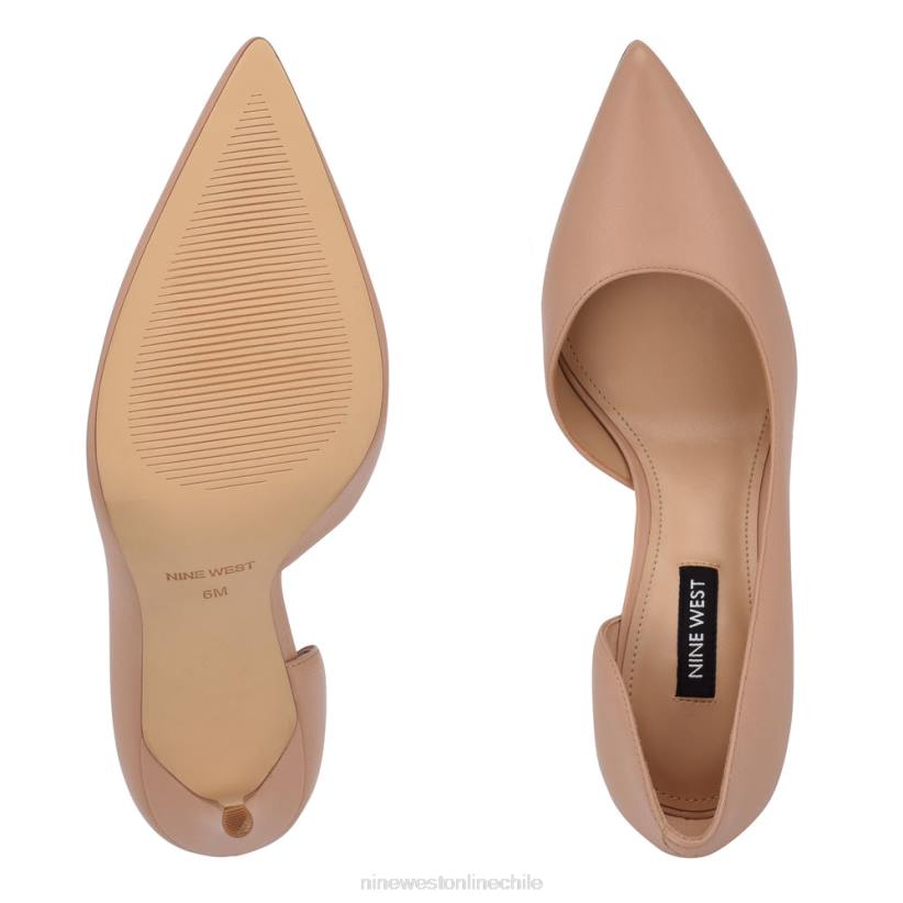 Nine West zapatos de tacón con puntera puntiaguda followe d\'orsay 2Z2T1427 cuero rubor cálido Nine West shoes