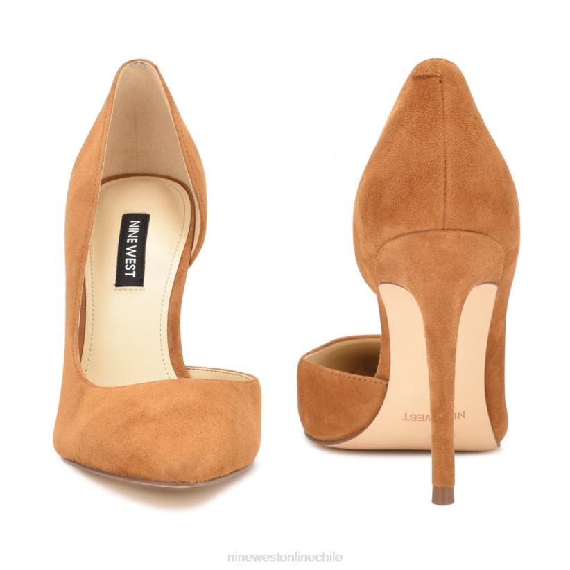 Nine West zapatos de tacón con puntera puntiaguda followe d\'orsay 2Z2T1629 gamuza natural oscura Nine West chile outlet