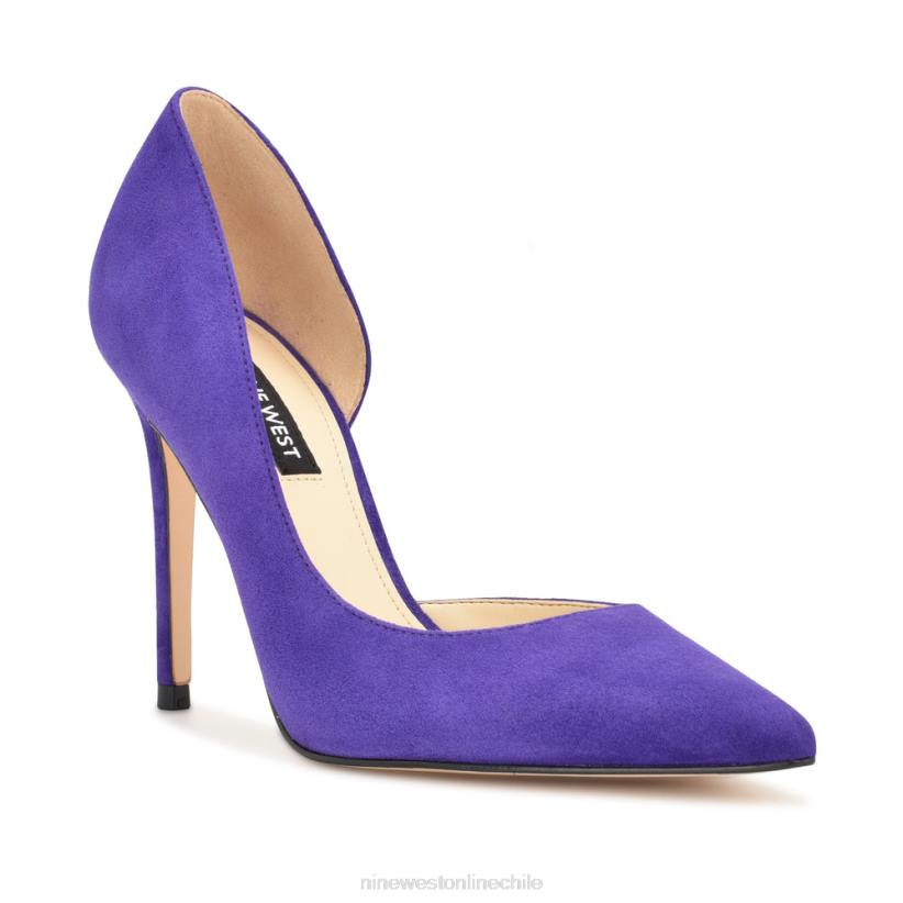 Nine West zapatos de tacón con puntera puntiaguda followe d\'orsay 2Z2T1673 ante morado medio Nine West shoes