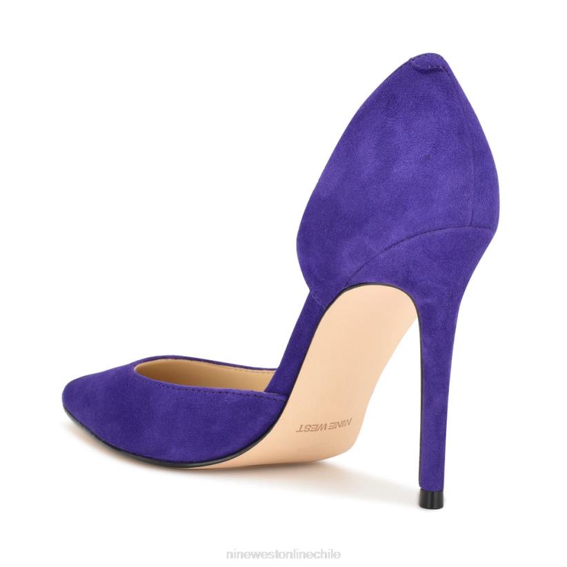 Nine West zapatos de tacón con puntera puntiaguda followe d\'orsay 2Z2T1673 ante morado medio Nine West shoes