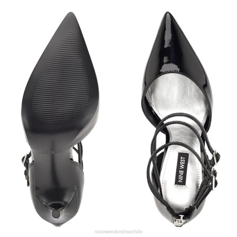 Nine West zapatos de tacón con tiras frann d\'orsay 2Z2T1382 charol negro Nine West chile carteras