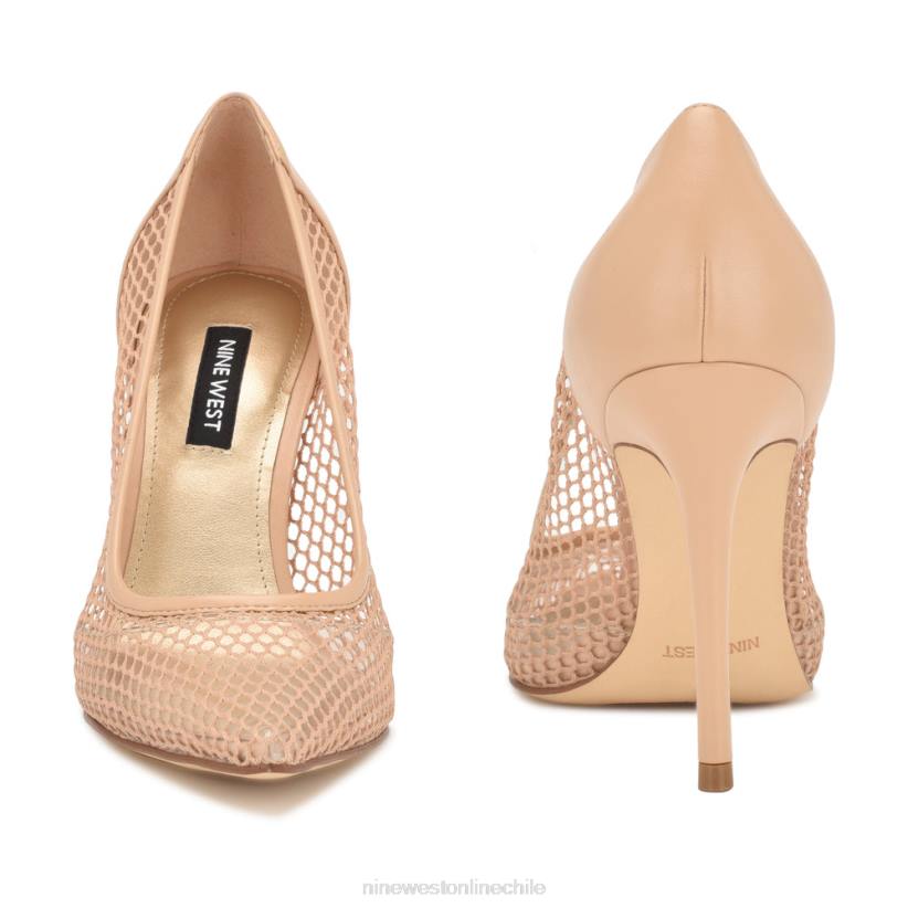 Nine West zapatos de tacón de malla 2Z2T1404 rosa claro Nine West sandals