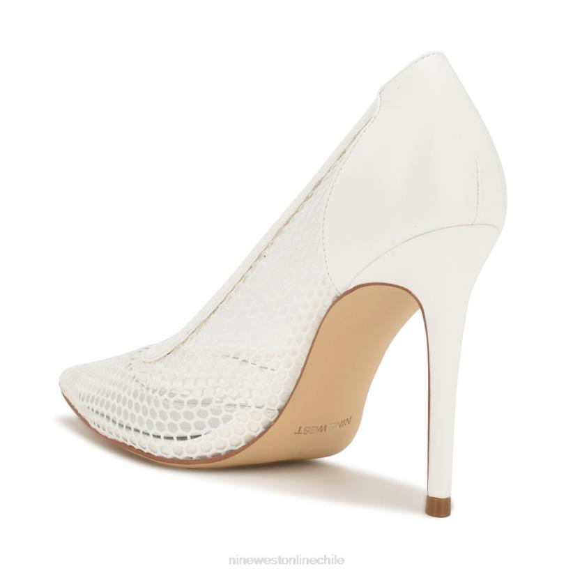 Nine West zapatos de tacón de malla 2Z2T1763 blanco Nine West shoes