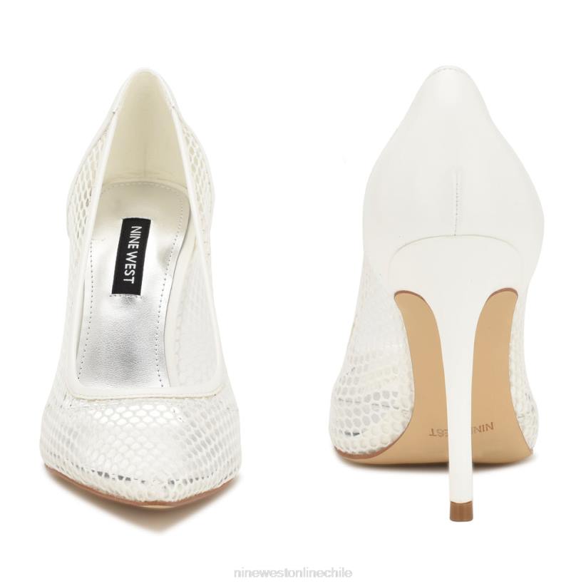 Nine West zapatos de tacón de malla 2Z2T1763 blanco Nine West shoes