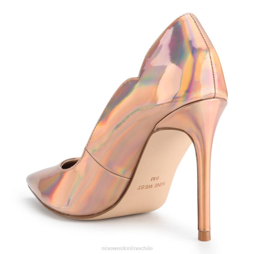 Nine West zapatos de tacón foxy con punta puntiaguda 2Z2T1618 beige iridiscente Nine West cartera negra