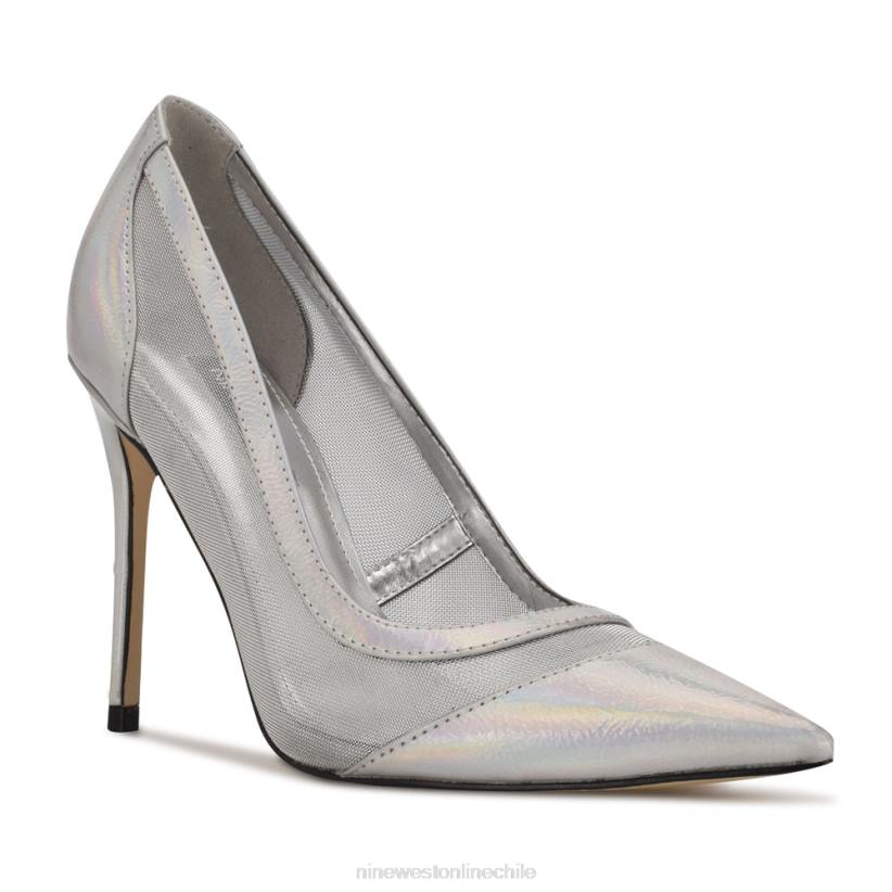 Nine West zapatos de tacón francy con punta puntiaguda 2Z2T1458 plata Nine West sandals