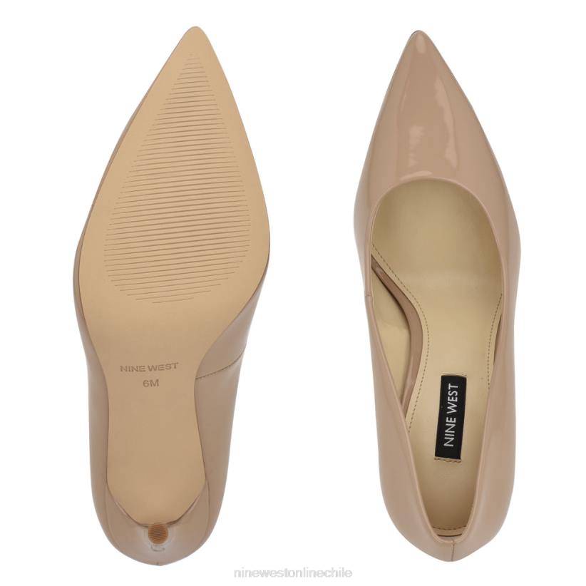 Nine West zapatos de tacón frescos con punta puntiaguda 2Z2T1577 charol topo antiguo Nine West shoes