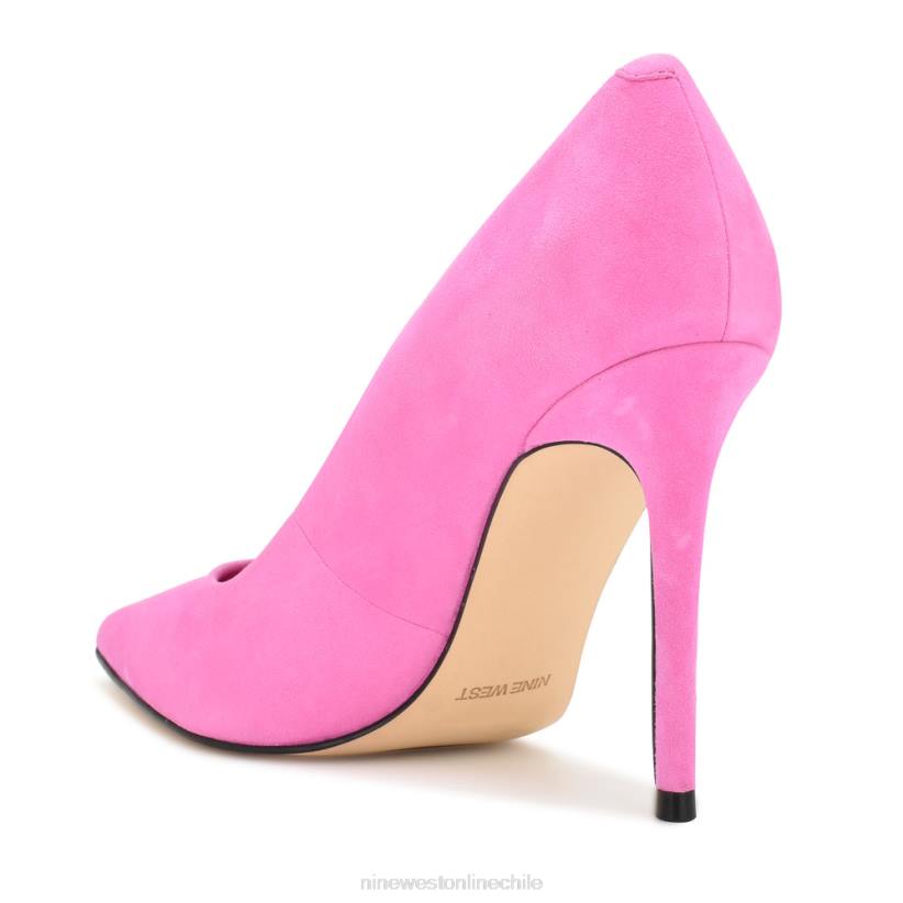 Nine West zapatos de tacón frescos con punta puntiaguda 2Z2T1584 gamuza magenta Nine West sandals