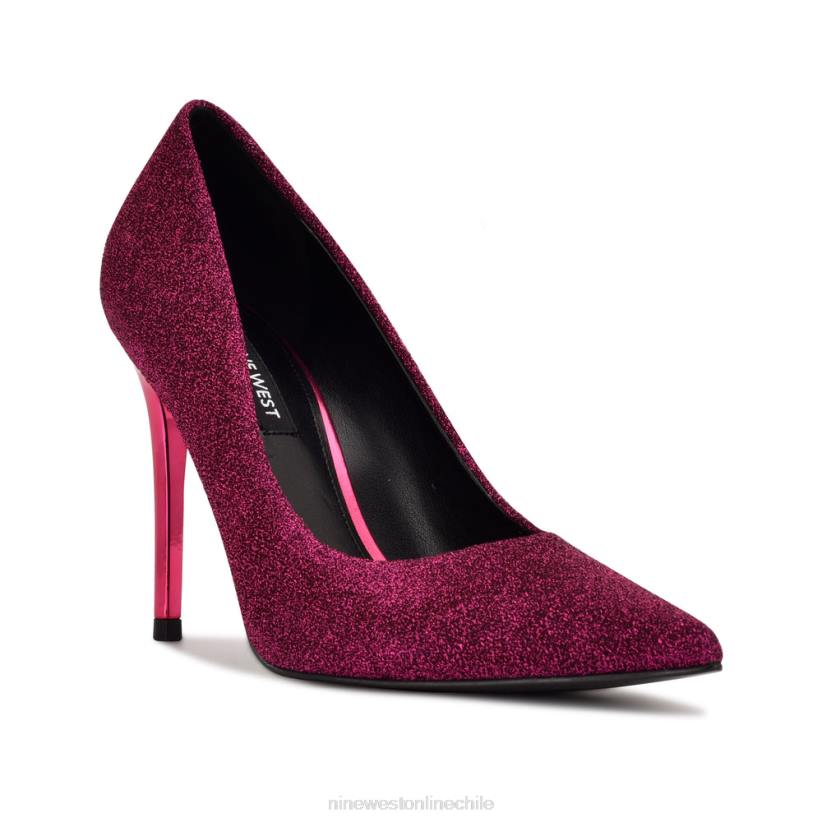 Nine West zapatos de tacón frescos con punta puntiaguda 2Z2T1585 brillo morado medio Nine West zapatillas chile