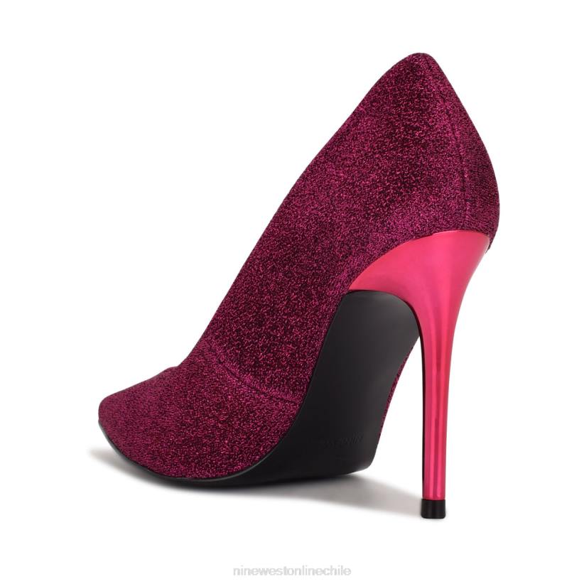 Nine West zapatos de tacón frescos con punta puntiaguda 2Z2T1585 brillo morado medio Nine West zapatillas chile