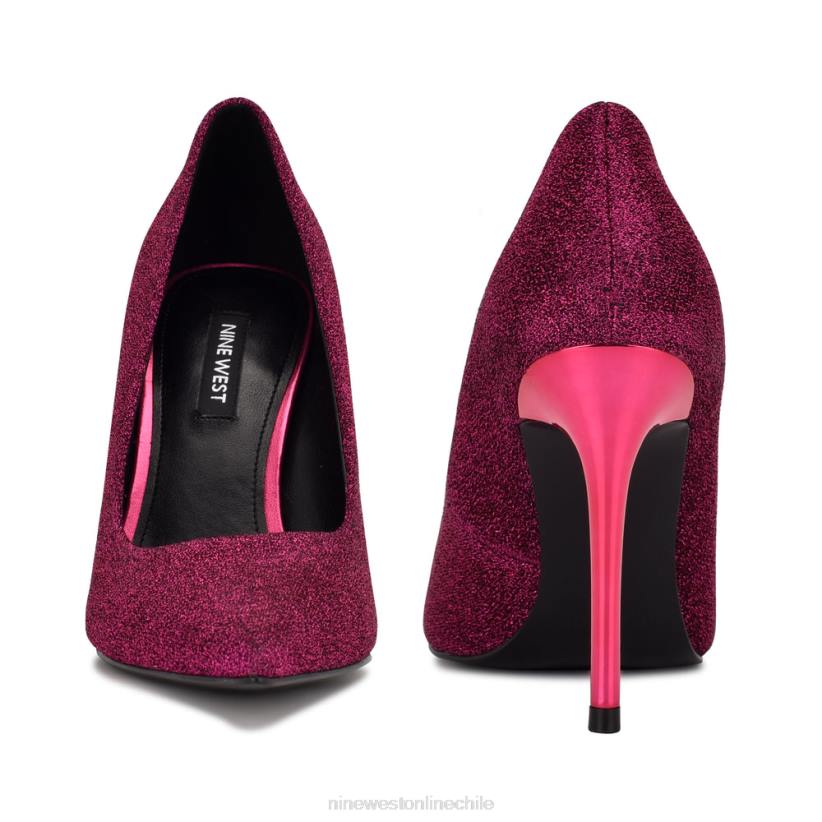 Nine West zapatos de tacón frescos con punta puntiaguda 2Z2T1585 brillo morado medio Nine West zapatillas chile