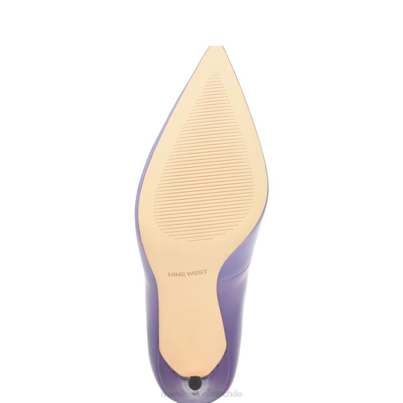 Nine West zapatos de tacón frescos con punta puntiaguda 2Z2T1591 patente ombre púrpura Nine West zapatillas chile