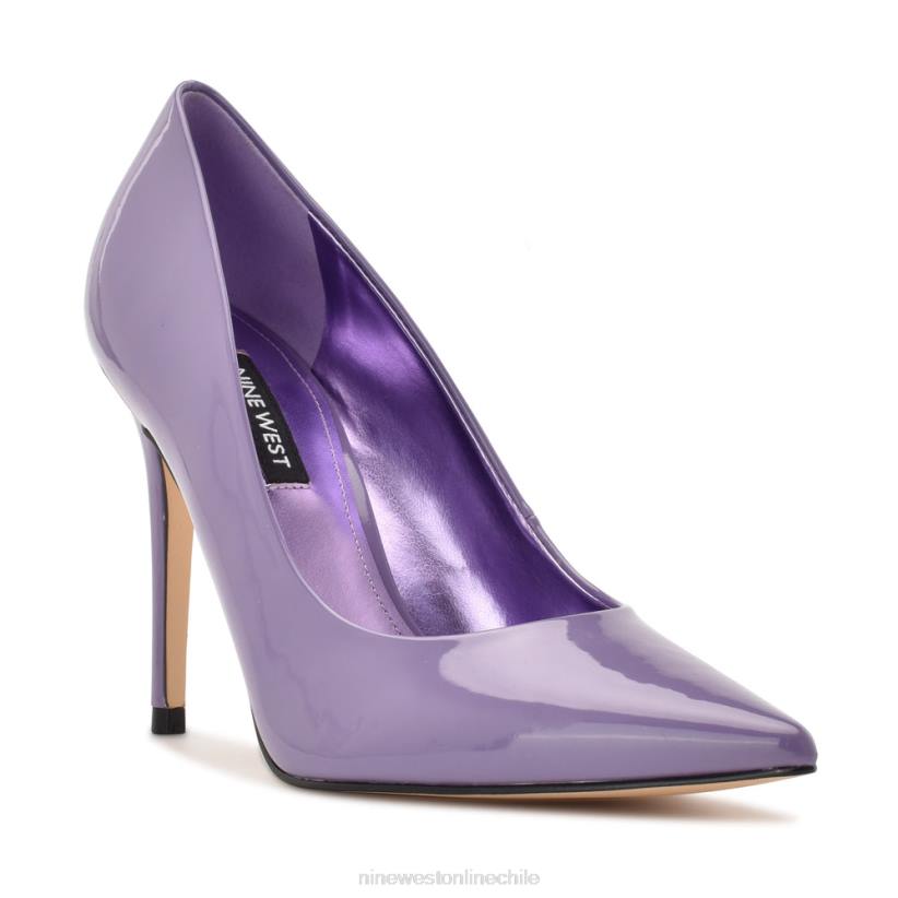 Nine West zapatos de tacón frescos con punta puntiaguda 2Z2T1622 patente morada Nine West chile carteras