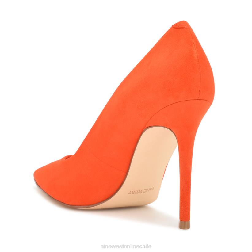 Nine West zapatos de tacón frescos con punta puntiaguda 2Z2T896 gamuza naranja neón Nine West chile carteras