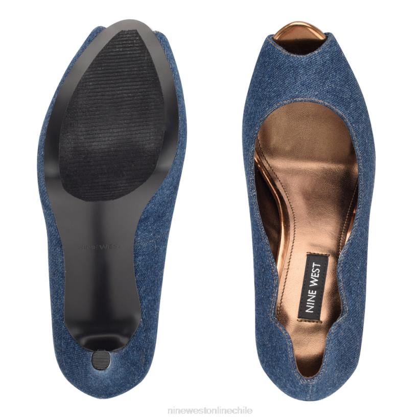 Nine West zapatos de tacón peep toe hilare 2Z2T873 dril Nine West chile outlet