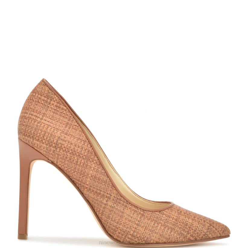 Nine West zapatos de tacón tatiana tejidos con puntera puntiaguda 2Z2T866 marrón Nine West chile carteras