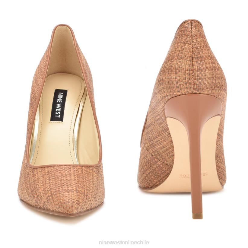 Nine West zapatos de tacón tatiana tejidos con puntera puntiaguda 2Z2T866 marrón Nine West chile carteras
