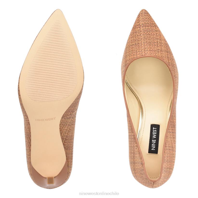 Nine West zapatos de tacón tatiana tejidos con puntera puntiaguda 2Z2T866 marrón Nine West chile carteras