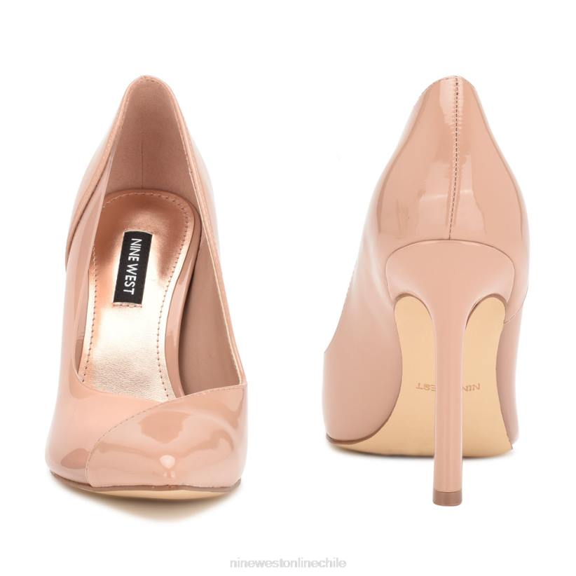Nine West zapatos de tacón toba con punta puntiaguda 2Z2T1512 patente desnuda Nine West sandals