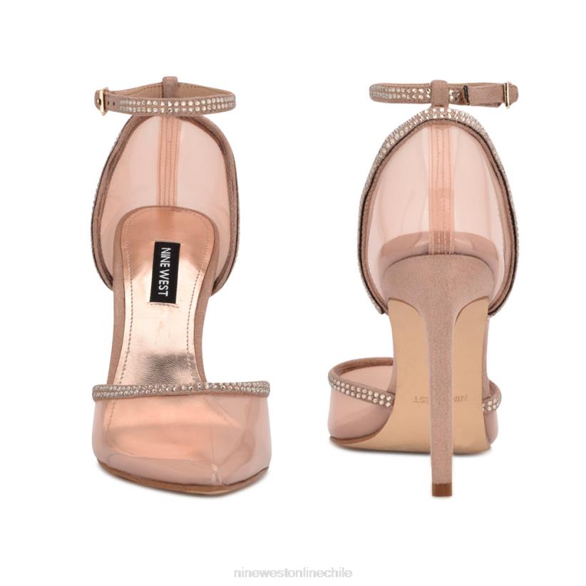 Nine West zapatos de tacón tootsie con correa en el tobillo 2Z2T1421 desnudo Nine West shoes