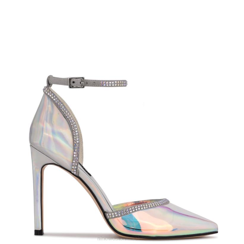 plata/azul iridiscente