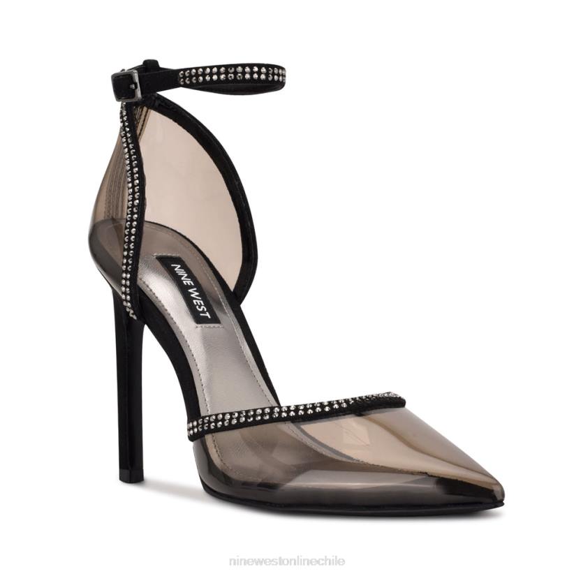 Nine West zapatos de tacón tootsie con correa en el tobillo 2Z2T1542 negro/humo Nine West sandals