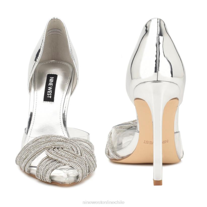 Nine West zapatos de tacón tostado d\'orsay 2Z2T1496 plata/cristal transparente Nine West chile carteras