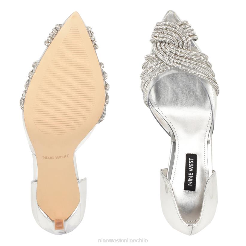 Nine West zapatos de tacón tostado d\'orsay 2Z2T1496 plata/cristal transparente Nine West chile carteras
