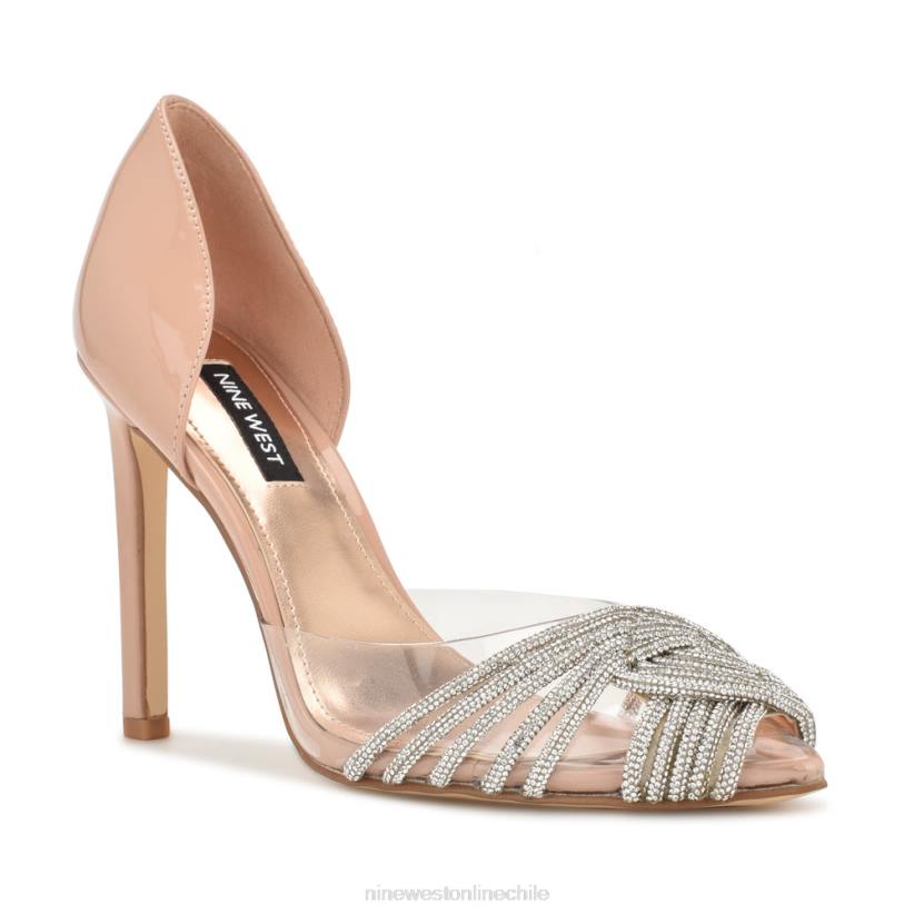 Nine West zapatos de tacón tostado d\'orsay 2Z2T1497 cristal desnudo/claro Nine West chile outlet