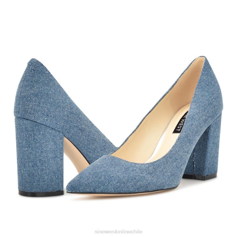 Nine West zapatos de vestir cara 2Z2T868 mezclilla azul Nine West cartera negra