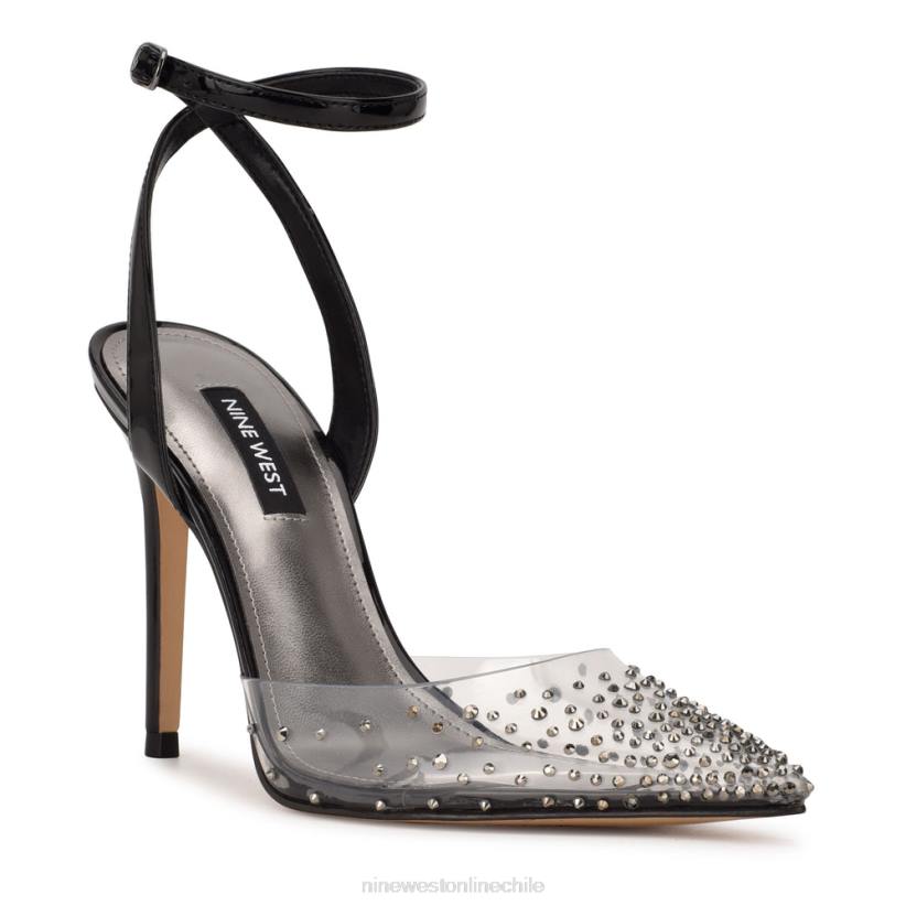 Nine West zapatos de vestir con correa en el tobillo Foreva 2Z2T1653 claro/negro Nine West chile outlet