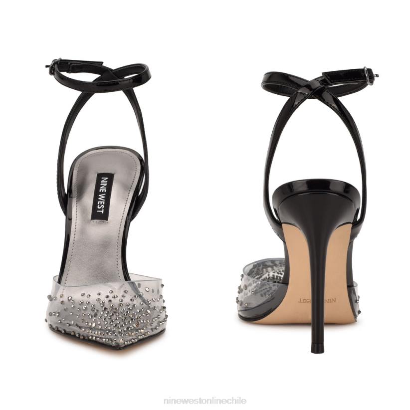 Nine West zapatos de vestir con correa en el tobillo Foreva 2Z2T1653 claro/negro Nine West chile outlet