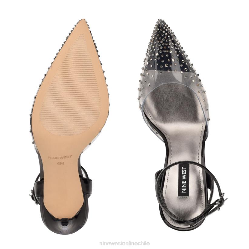 Nine West zapatos de vestir con correa en el tobillo Foreva 2Z2T1653 claro/negro Nine West chile outlet