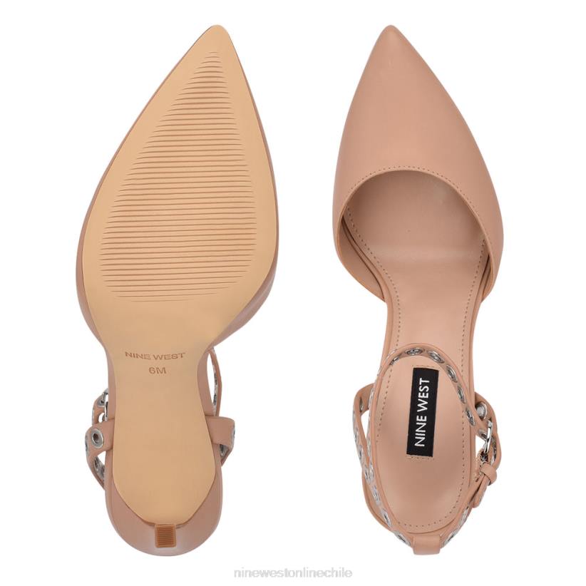 Nine West zapatos de vestir con correa en el tobillo timia 2Z2T1431 cuero apenas desnudo Nine West chile outlet