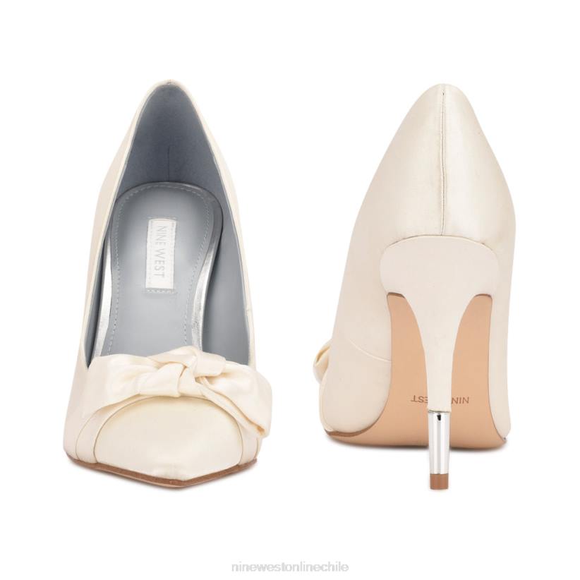 Nine West zapatos de vestir con lazo 2Z2T1871 satén blanco Nine West shoes