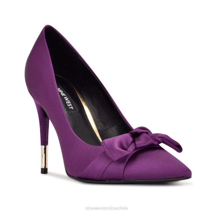 Nine West zapatos de vestir con lazo 2Z2T1872 satén morado Nine West sandals