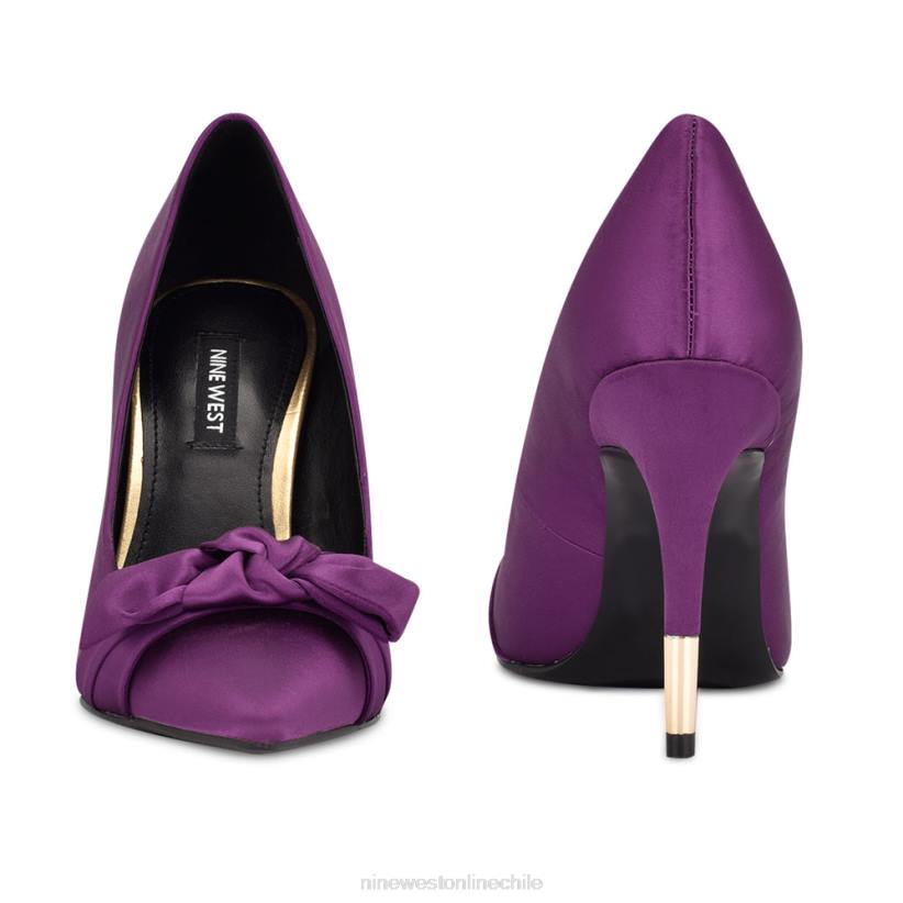 Nine West zapatos de vestir con lazo 2Z2T1872 satén morado Nine West sandals
