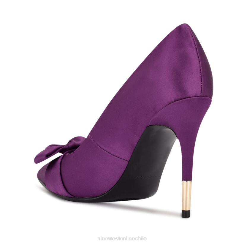 Nine West zapatos de vestir con lazo 2Z2T930 satén morado Nine West sandals