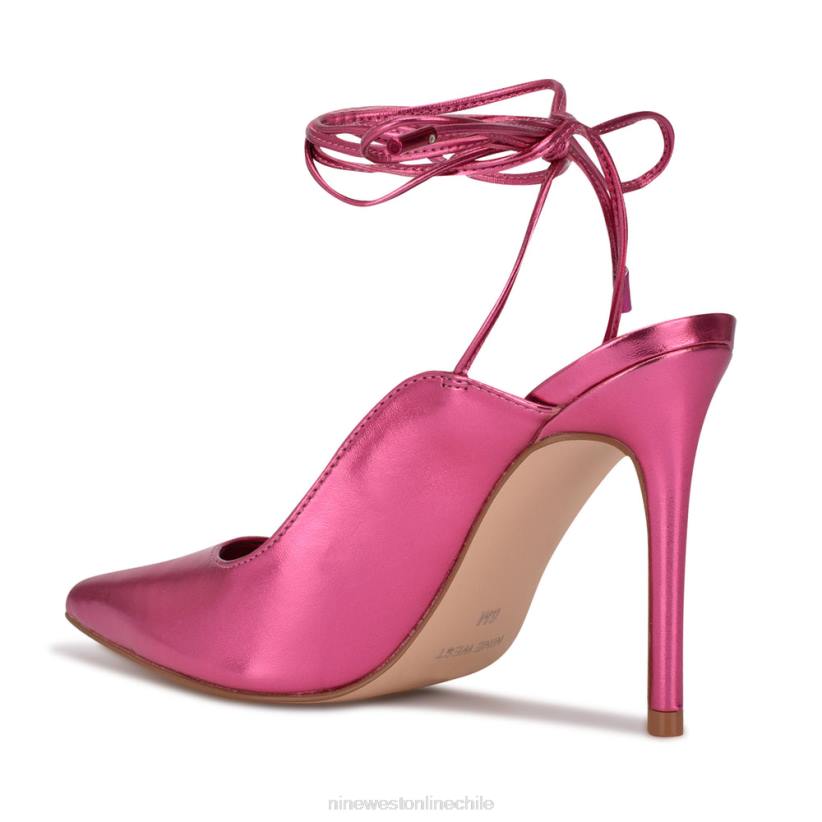 Nine West zapatos de vestir cruzados al tobillo feya 2Z2T976 rosa metalizado Nine West cartera negra