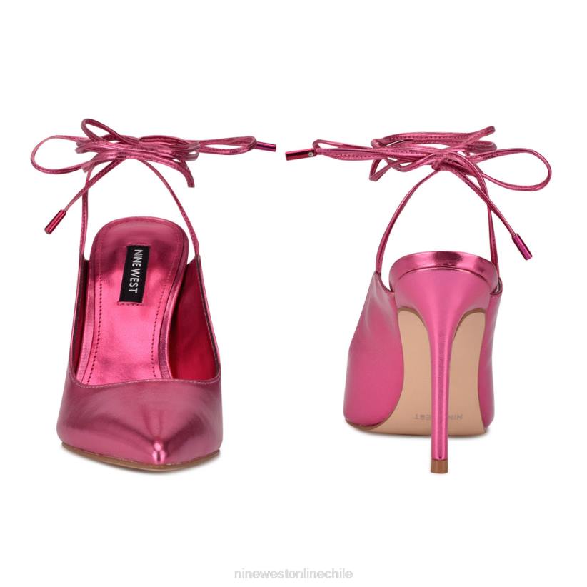 Nine West zapatos de vestir cruzados al tobillo feya 2Z2T976 rosa metalizado Nine West cartera negra