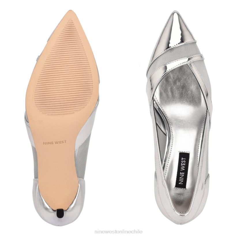 Nine West zapatos de vestir evani 2Z2T1881 espejo plateado metalizado Nine West chile outlet