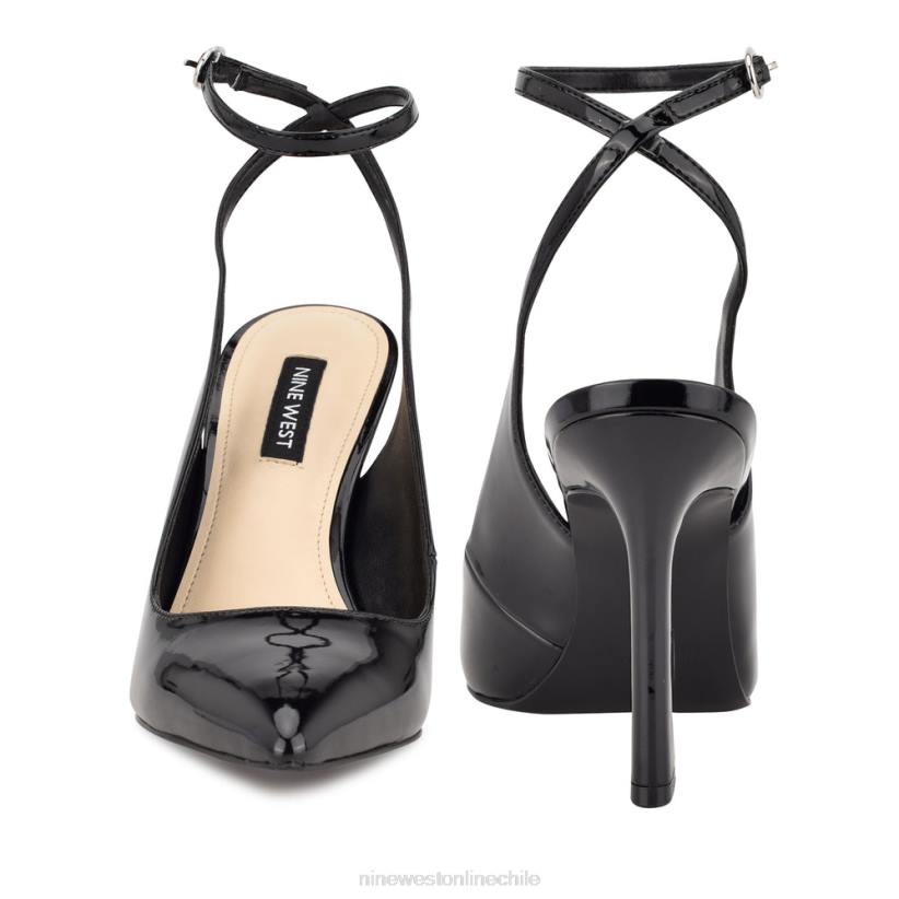 Nine West zapatos de vestir tabita con correa en el tobillo 2Z2T1432 charol negro Nine West cartera negra