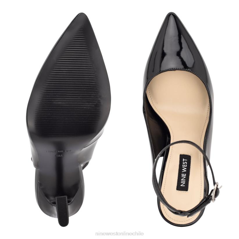 Nine West zapatos de vestir tabita con correa en el tobillo 2Z2T1432 charol negro Nine West cartera negra